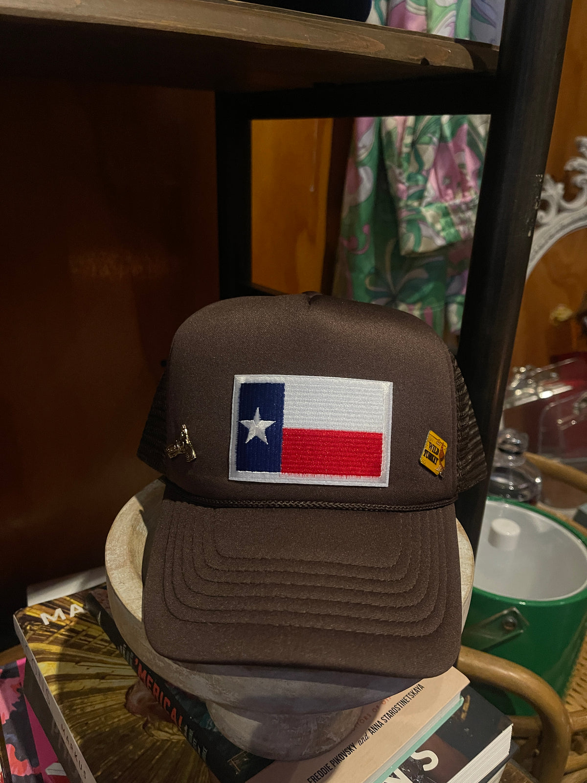 TEXAN TRUCKER with Vintage Pins