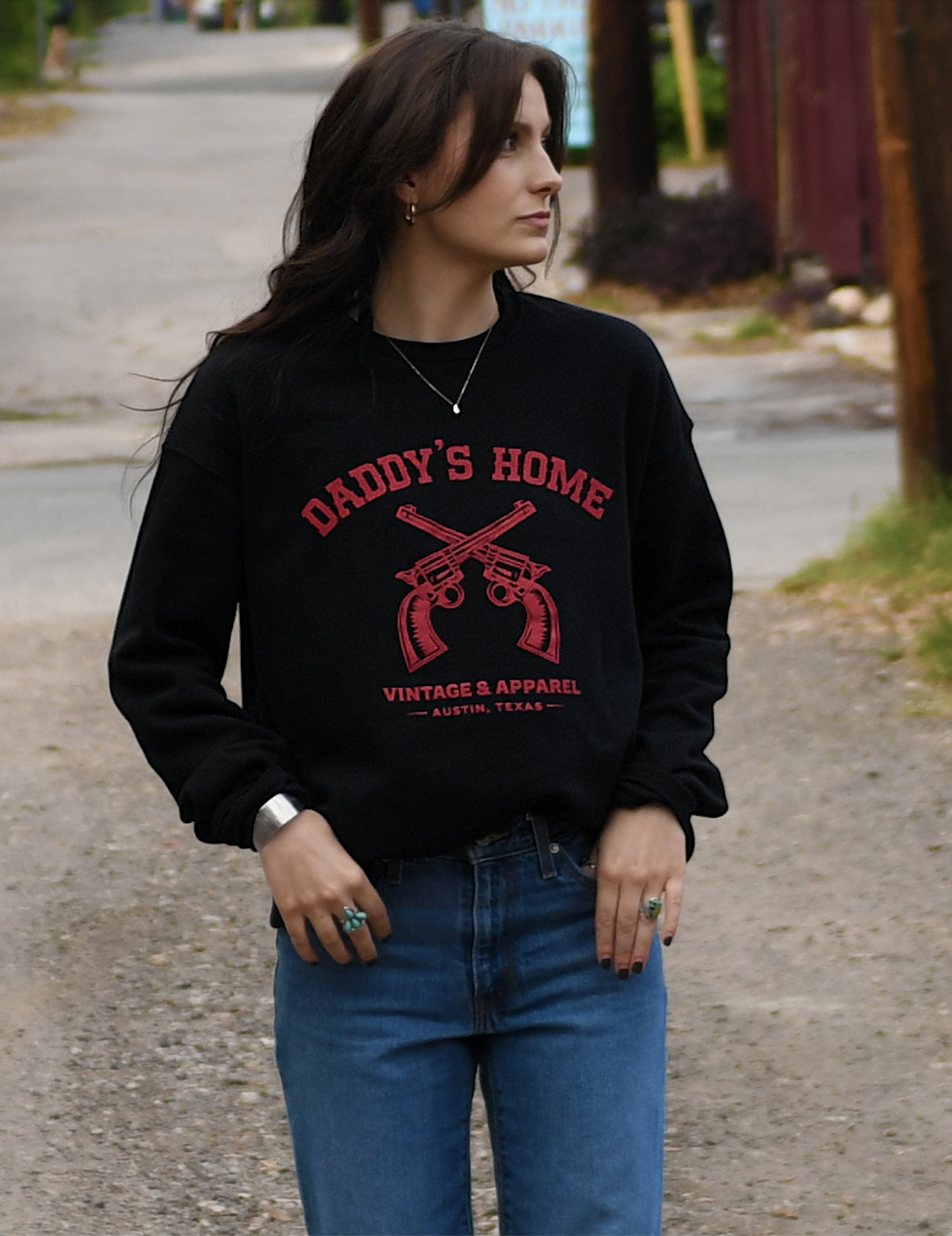 Daddy’s Home Revolver Signature Fleece Crewneck