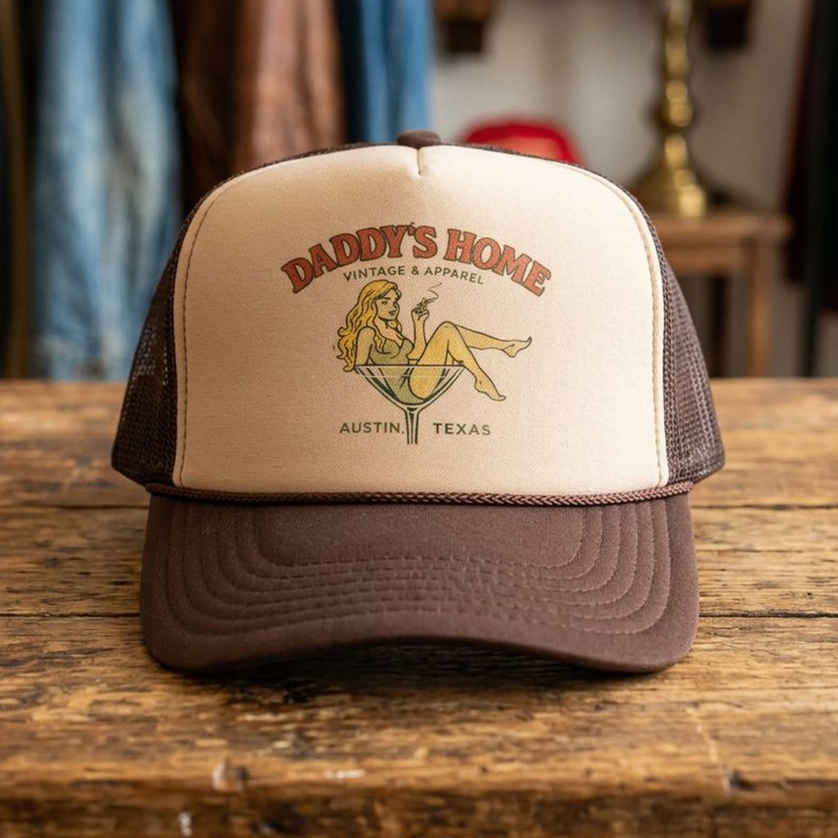 Martini Girl trucker hat — original product photo