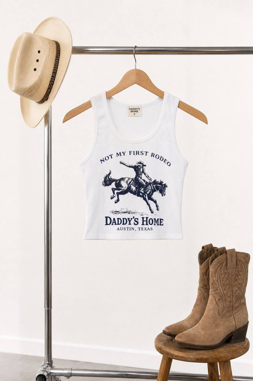 Not My First Rodeo Crop Tee - product photo 1