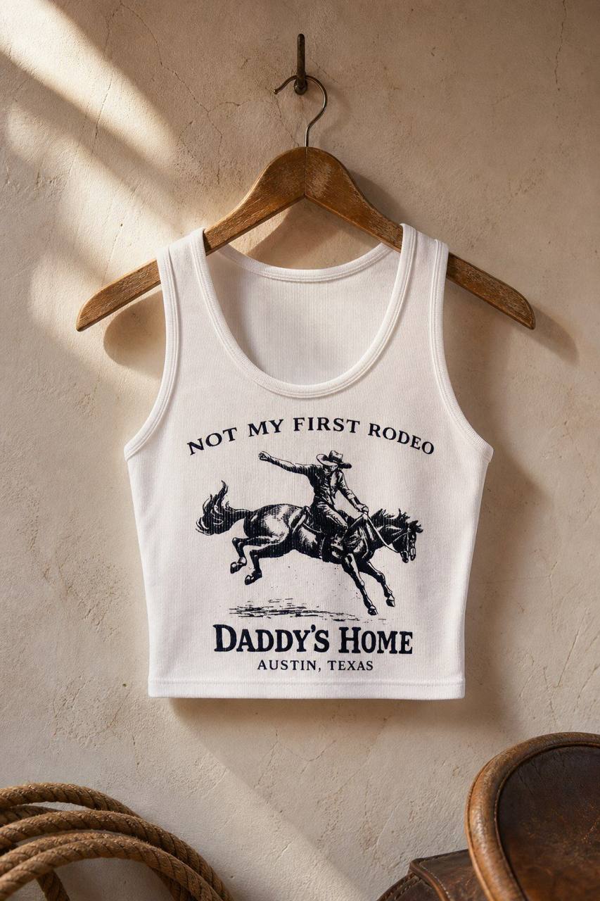 Not My First Rodeo Crop Tee - product photo 3