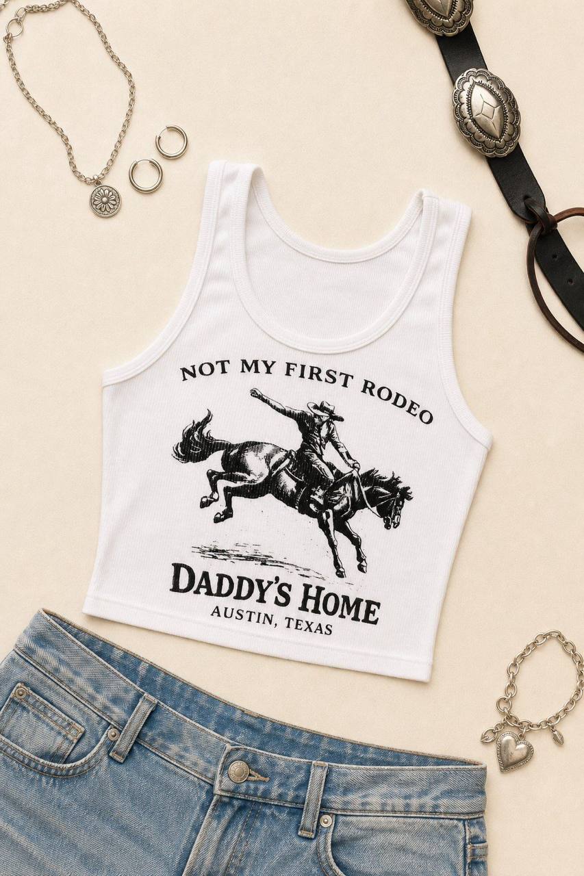 Not My First Rodeo Crop Tee - product photo 4